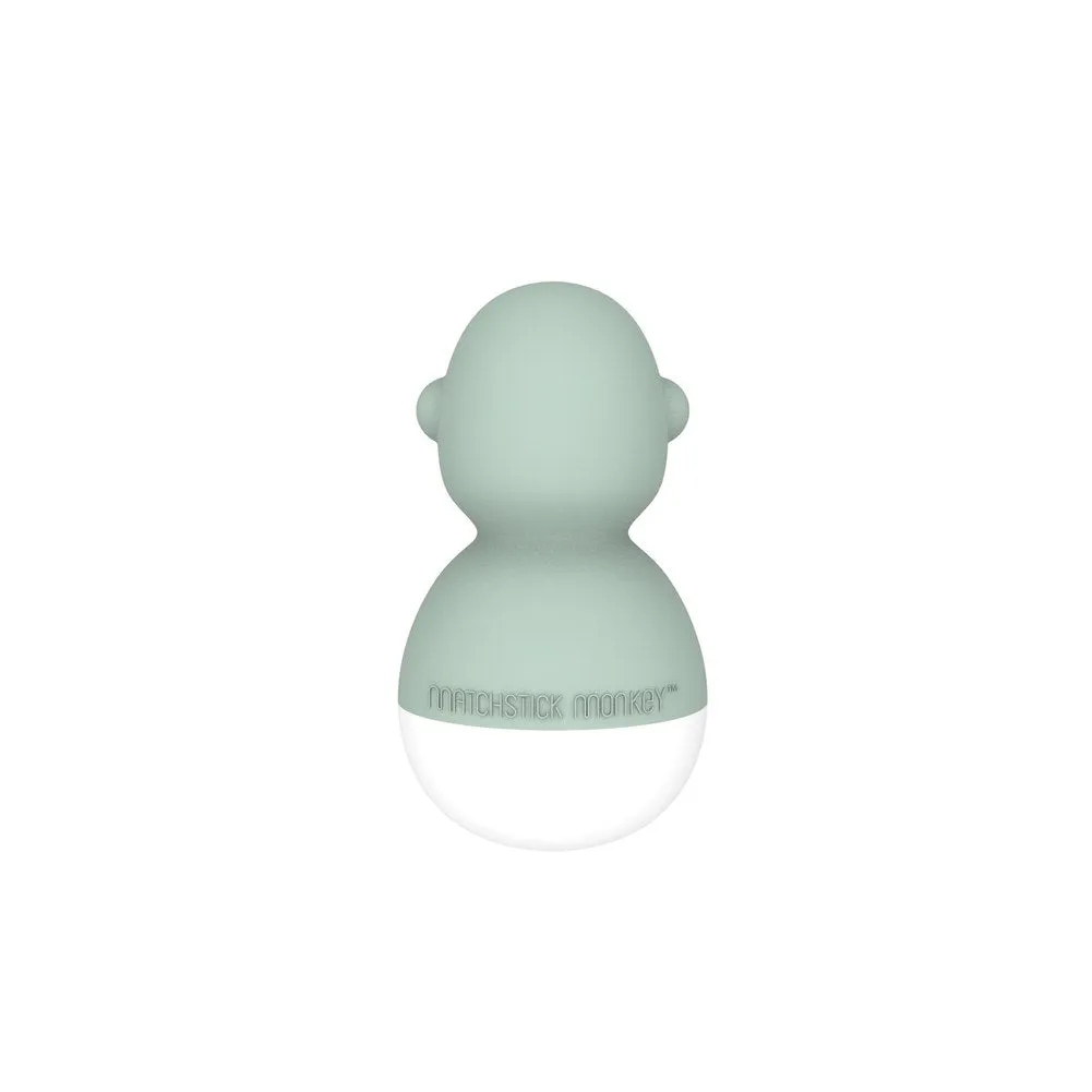 Matchstick Monkey Bathtime Wobblers - Green & Dusty Pink