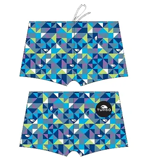 Men Boxer - Full Print - Origami (Navy)