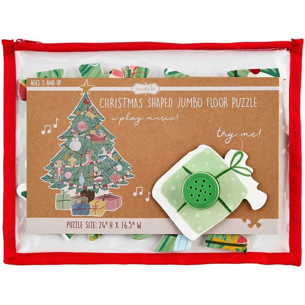 Mud Pie Musical Christmas Tree Floor Puzzle