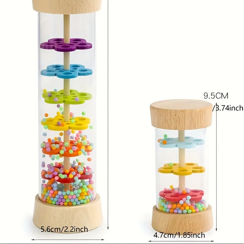 Orff Rain Chime Wooden Puzzle Music Toy for Kids