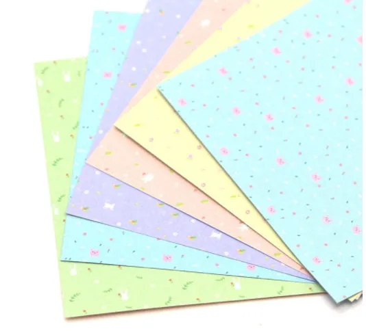 Origami Paper - Assorted Washi Paper - Chiyogami Paper - Floral Yuzen Paper - Craft Art Folding DIY Project, Gift Idea - Scrapbook 3x3 inch