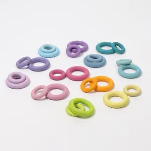 Pastel Wooden Building Rings | Sorting & Stacking Toys for Kids