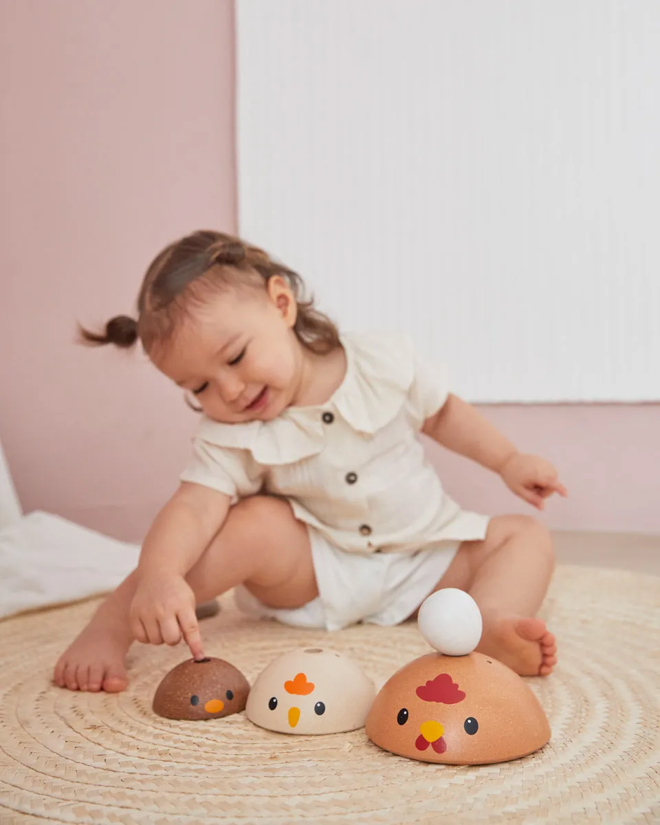 PlanToys Chicken Nesting - Modern Rustic