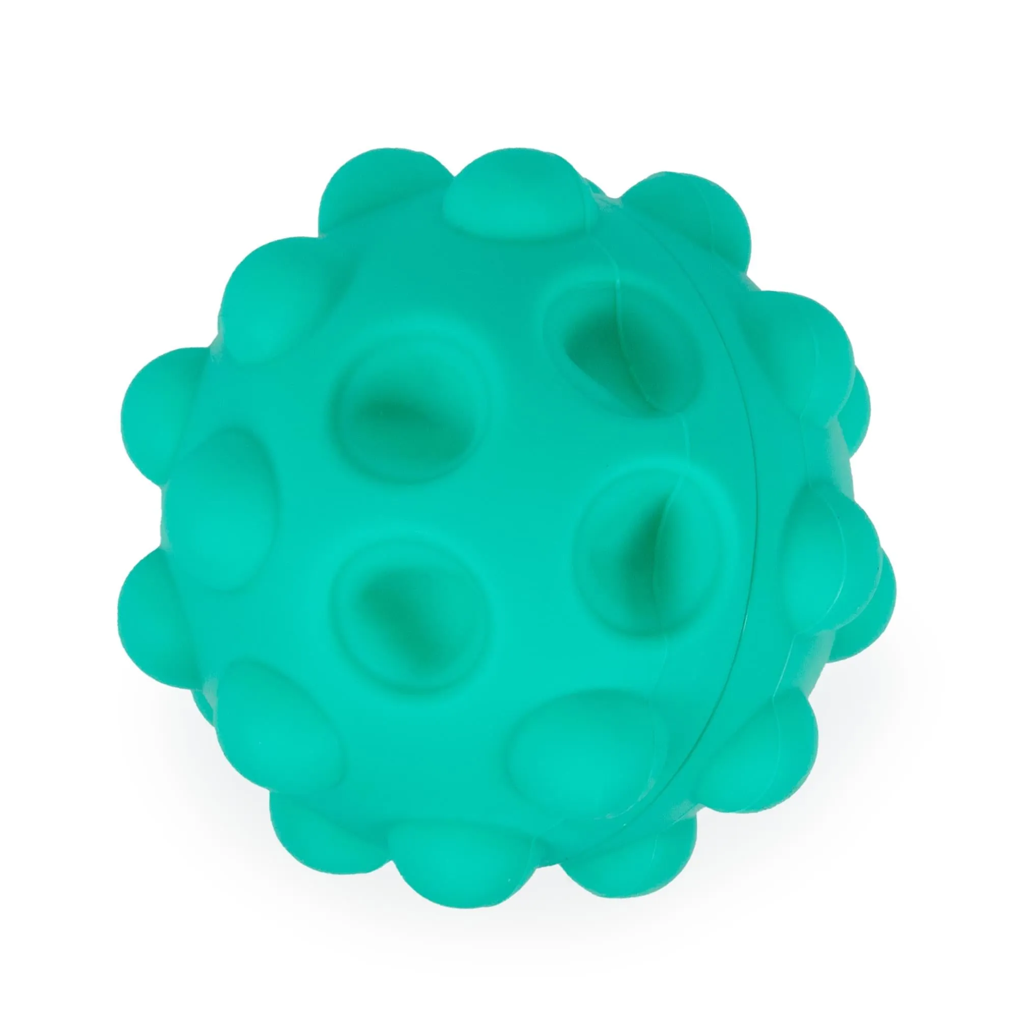 Pop Fidget Toy Pressure Relief Silicone Bubble Popping Game Ball | Teal