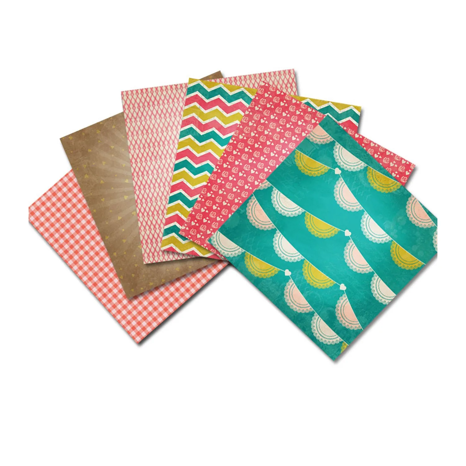 Poppy Crafts 6"x6" Paper Pack #100 - Kisses*