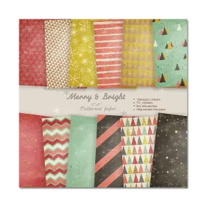 Poppy Crafts 6"x6" Paper Pack #102 - Merry & Bright
