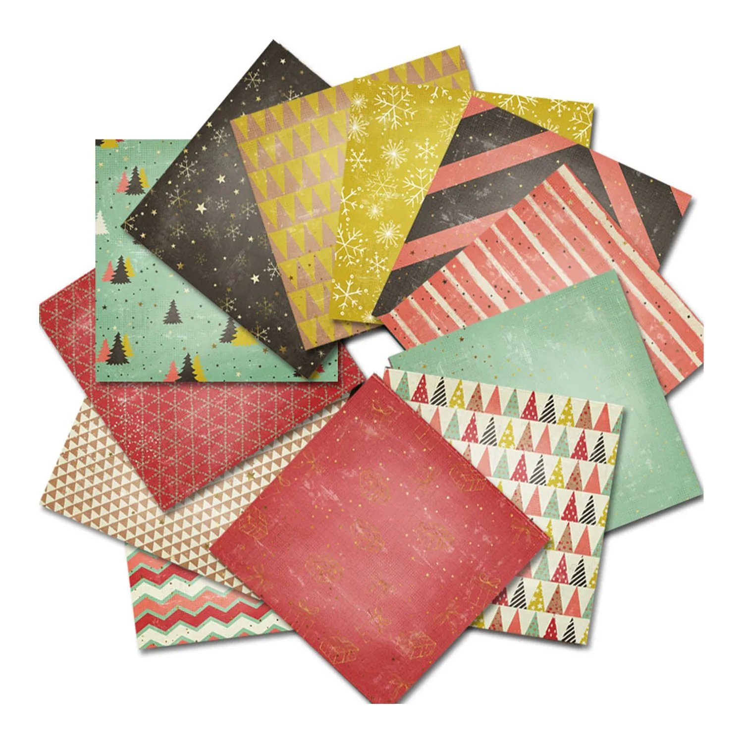 Poppy Crafts 6"x6" Paper Pack #102 - Merry & Bright