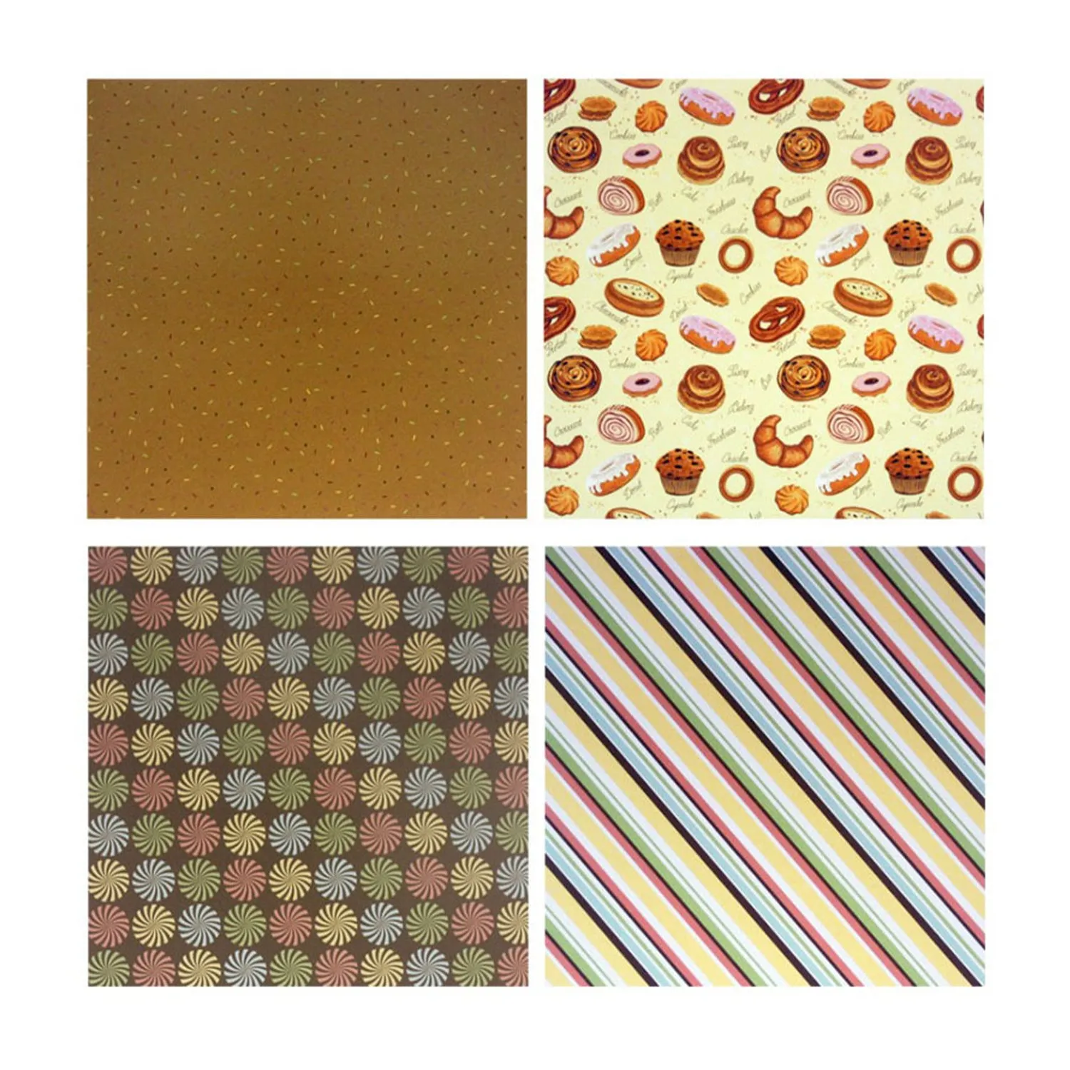 Poppy Crafts 6"x6" Paper Pack #109 - Sweet Buffet*
