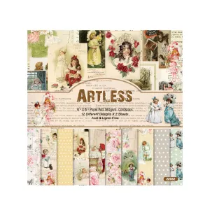 Poppy Crafts 6"x6" Paper Pack #156 - Artless