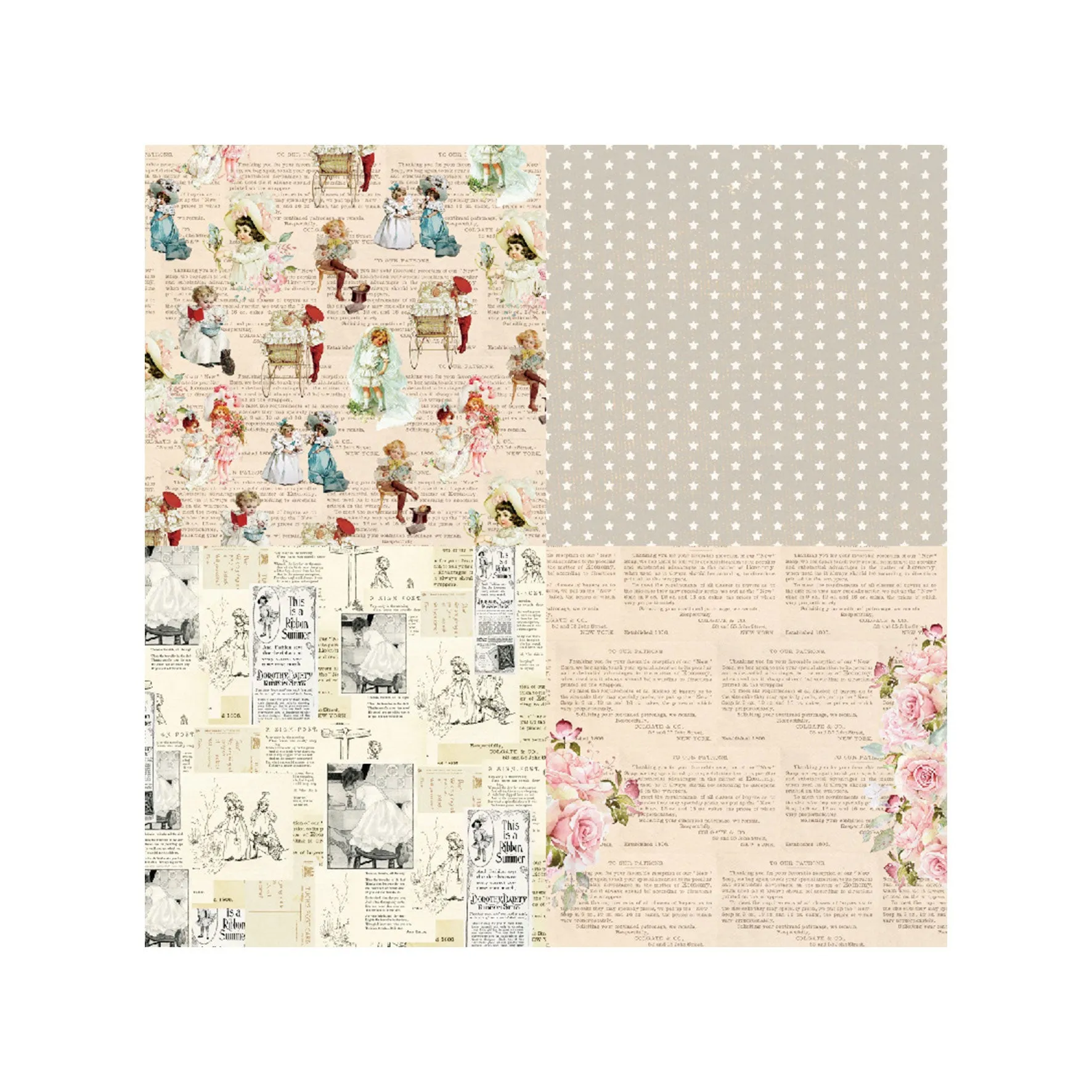 Poppy Crafts 6"x6" Paper Pack #156 - Artless
