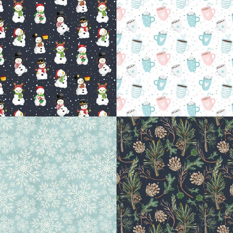 Poppy Crafts 6"x6" Paper Pack #218 - Winter Party