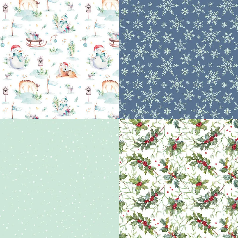 Poppy Crafts 6"x6" Paper Pack #218 - Winter Party
