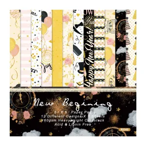 Poppy Crafts 6"x6" Paper Pack #230 - New Beginnings
