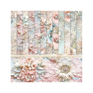 Poppy Crafts 6"x6" Paper Pack #277 - Pearl Embroidery