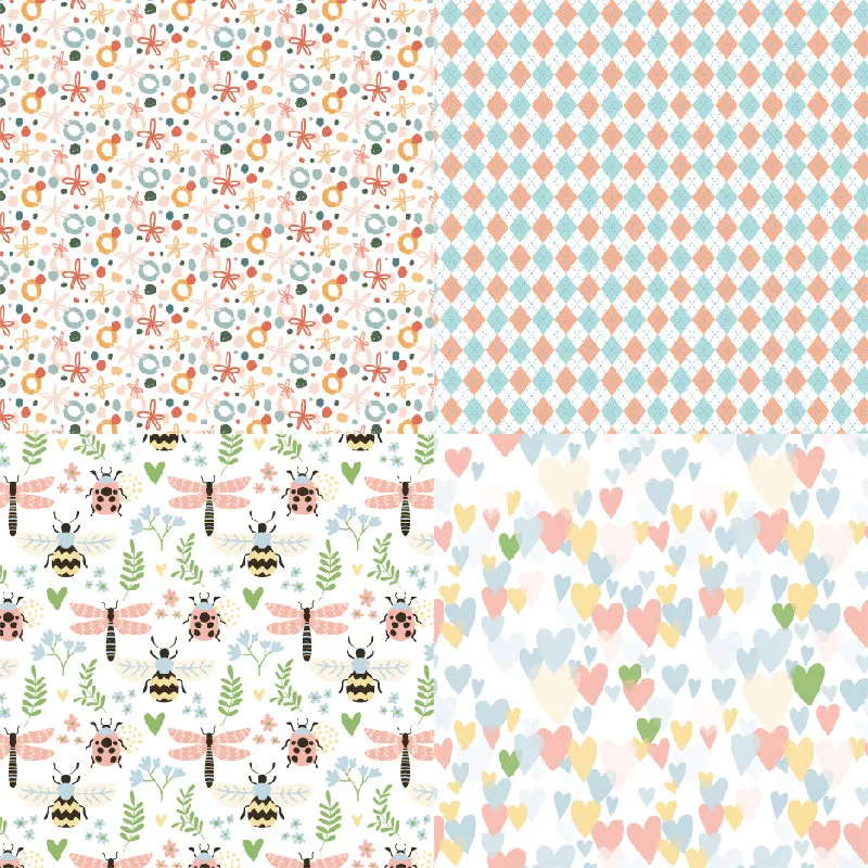 Poppy Crafts 6"x6" Paper Pack #51 - Kindergarten