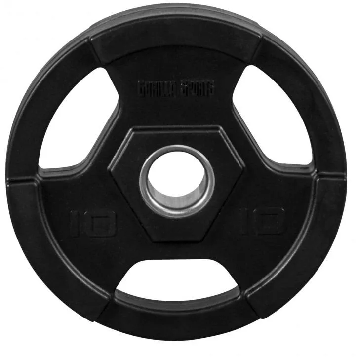 Pro Olympic Vinyl Tri-Grip Weight Plate 10KG