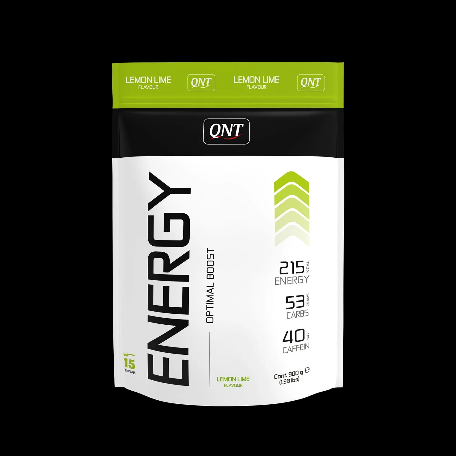 QNT Energy Powder Lemon Lime Carbohydrates Fitness Training Endurance - 900g