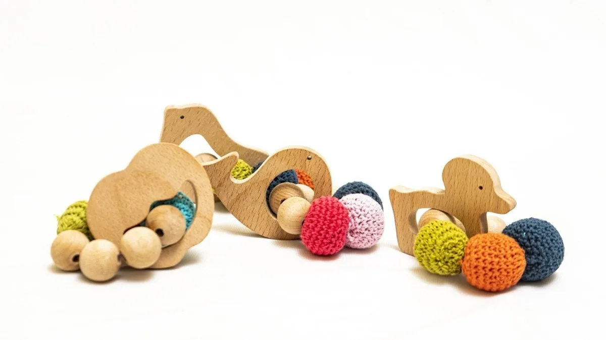 Rocking Potato Duck Rattle cum Teether