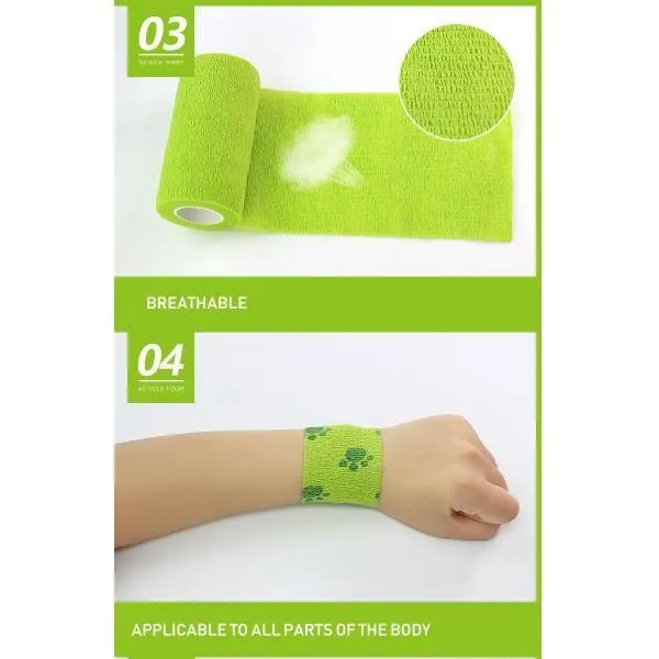Roll Sports Self Adhesive Wraps  Protection Against Sports Injury