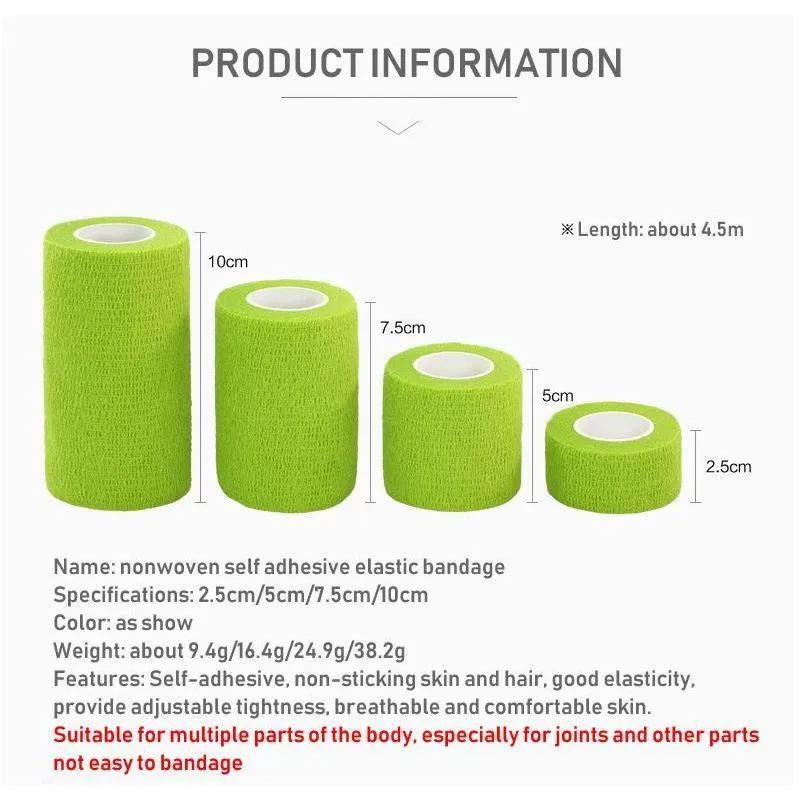 Roll Sports Self Adhesive Wraps  Protection Against Sports Injury