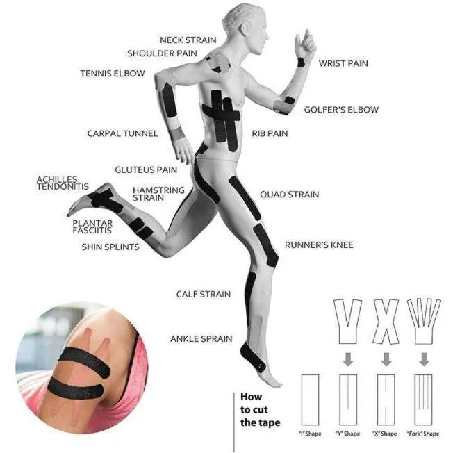 Roll Sports Self Adhesive Wraps  Protection Against Sports Injury