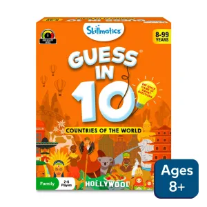 Skillmatics Guess in 10: Countries of the World Trivia Card Game (Ages 8 )