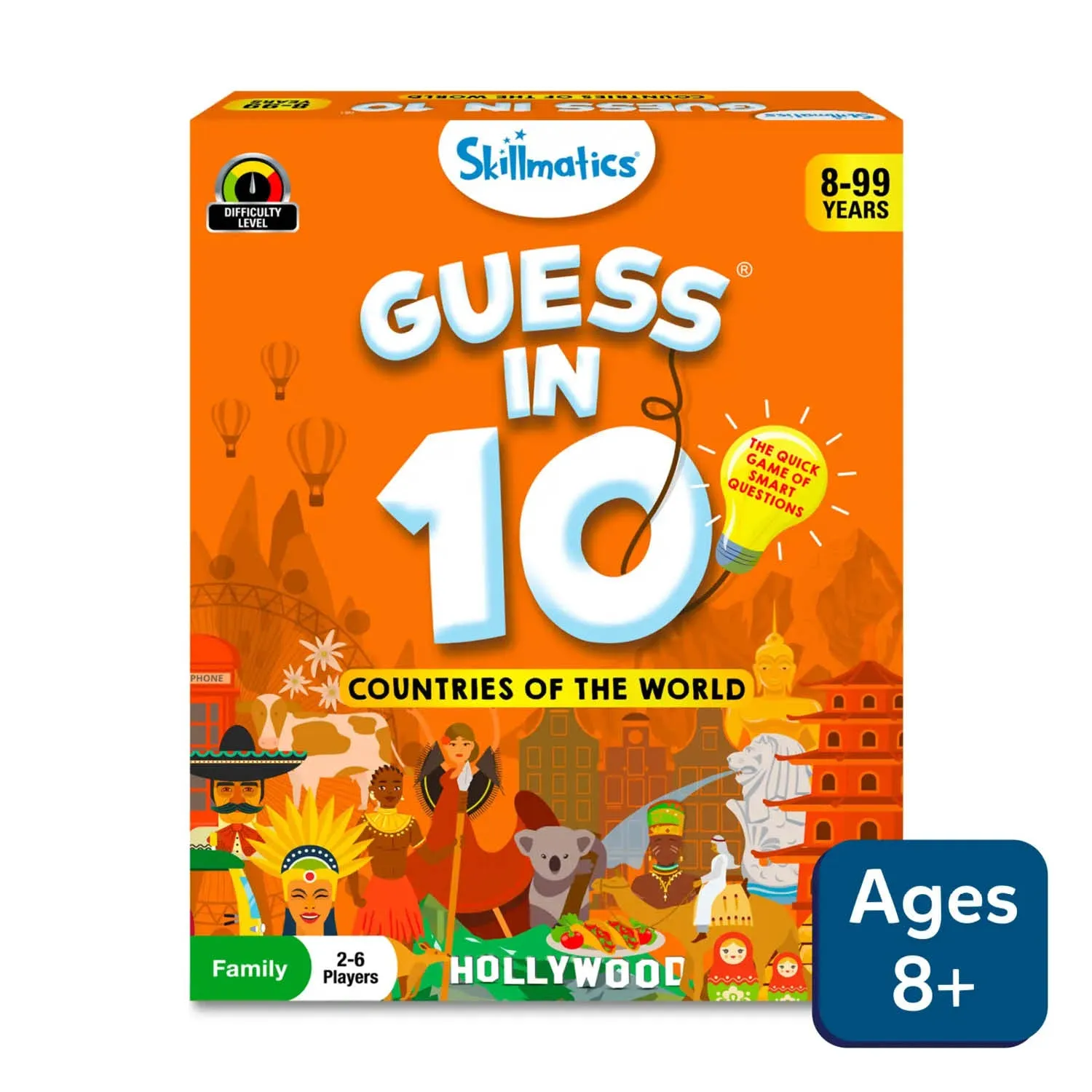 Skillmatics Guess in 10: Countries of the World Trivia Card Game (Ages 8 )