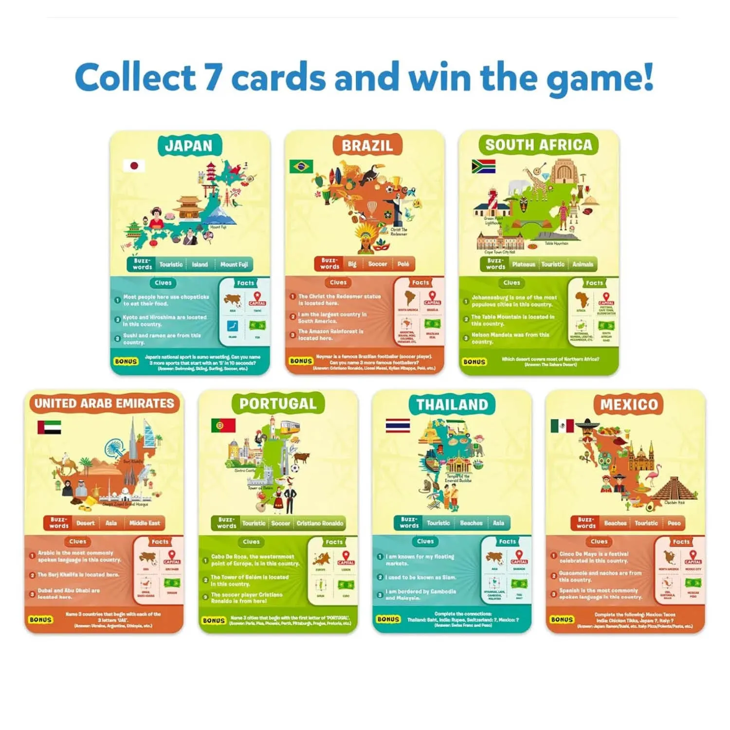 Skillmatics Guess in 10: Countries of the World Trivia Card Game (Ages 8 )
