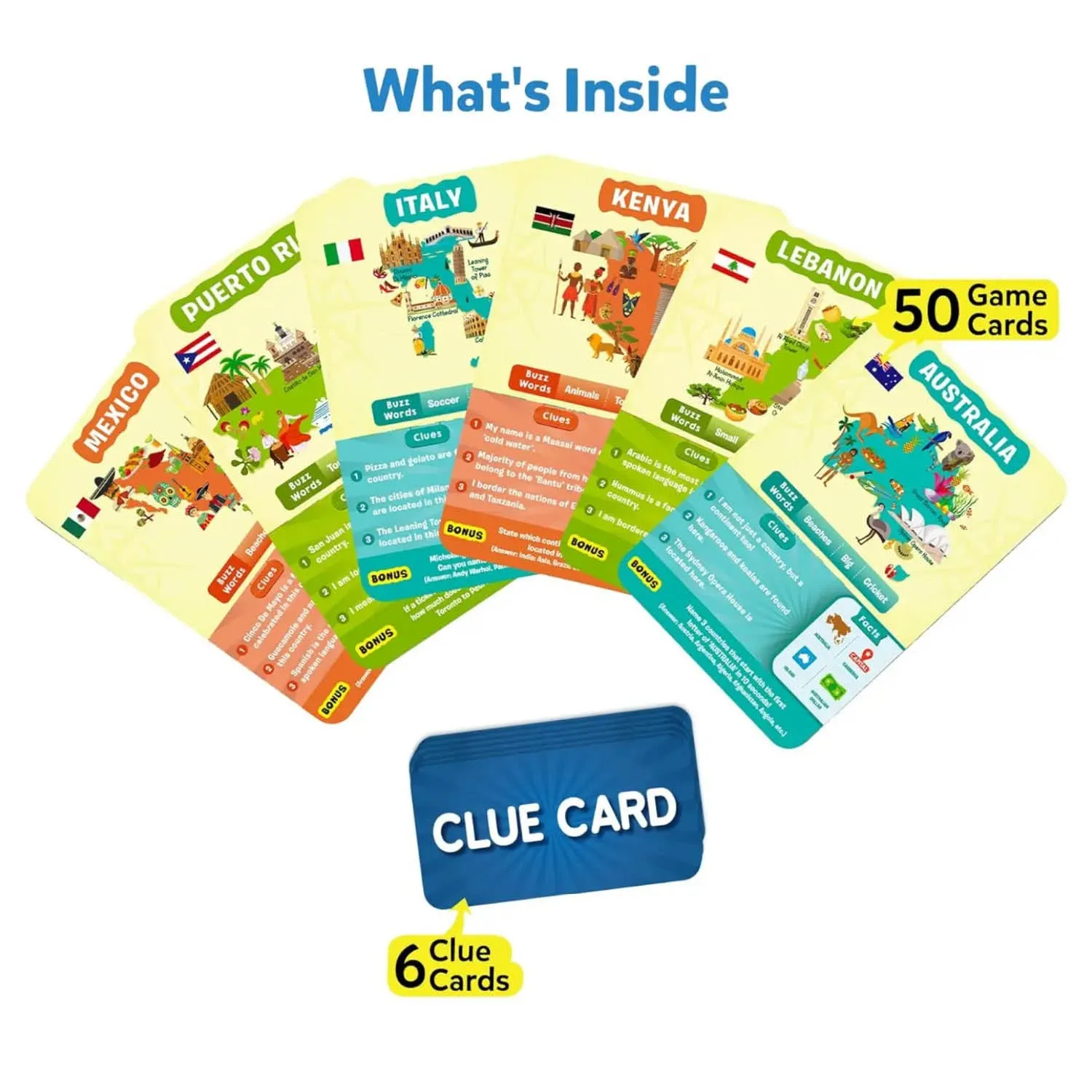 Skillmatics Guess in 10: Countries of the World Trivia Card Game (Ages 8 )