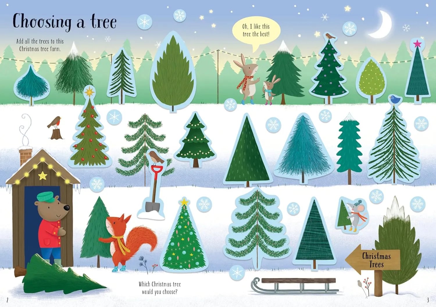 Sparkly Christmas Trees