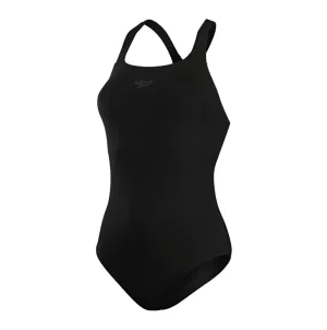 Speedo Womens Eco Endurance  Essential Kickback Swimsuit Black