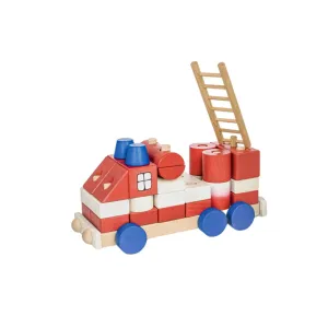 Stacking Wooden Fire Engine