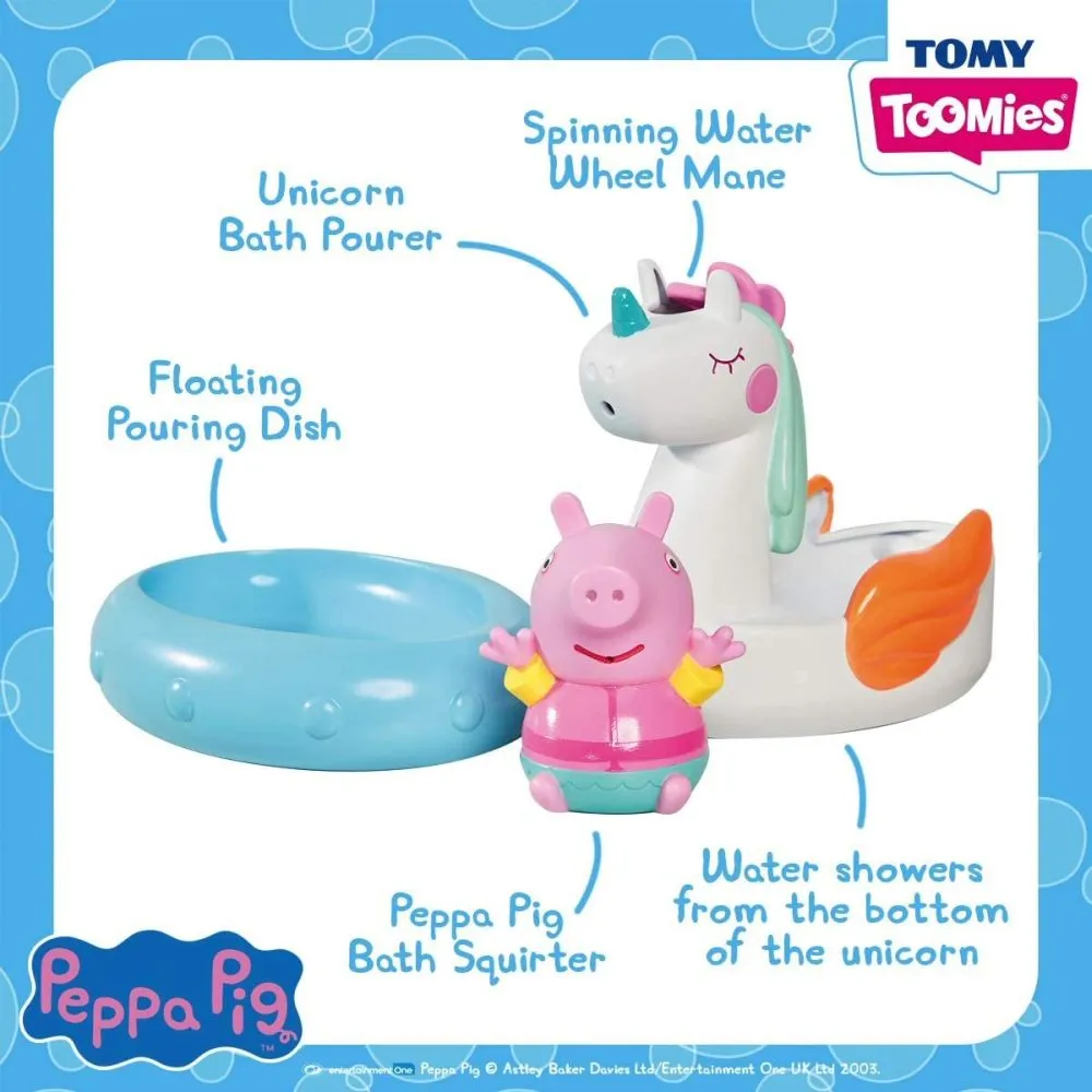 Tomy Toomies Pig Peppa's Unicorn Bath Float Toy