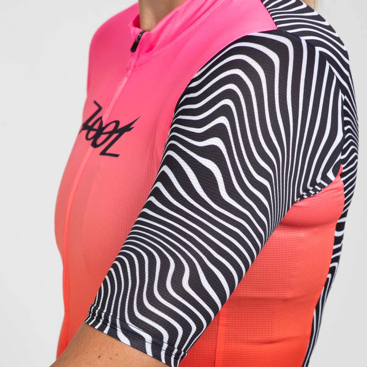 Women's Ltd Cycle Aero Jersey - Darkside Fire