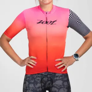 Women's Ltd Cycle Aero Jersey - Darkside Fire