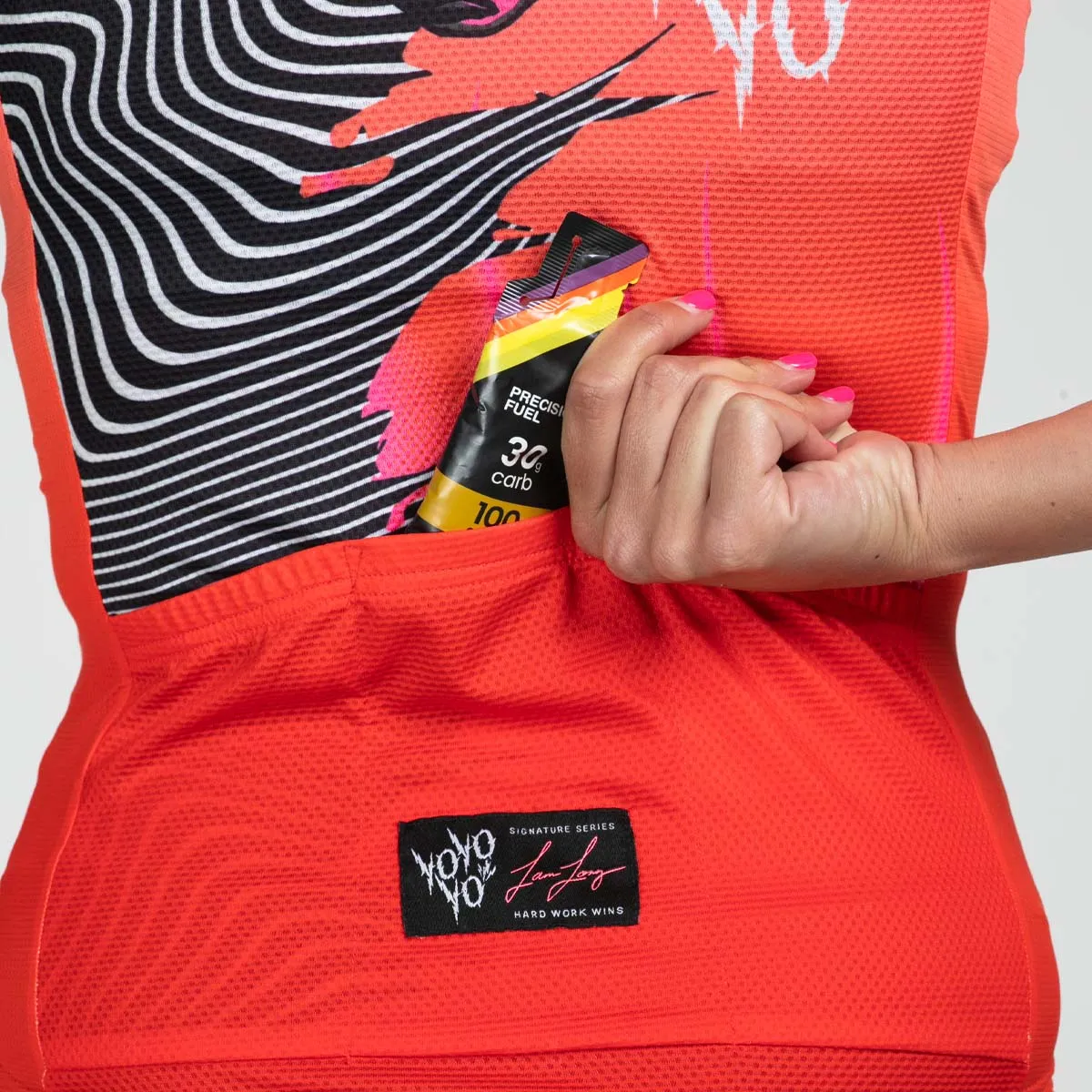 Women's Ltd Cycle Aero Jersey - Darkside Fire