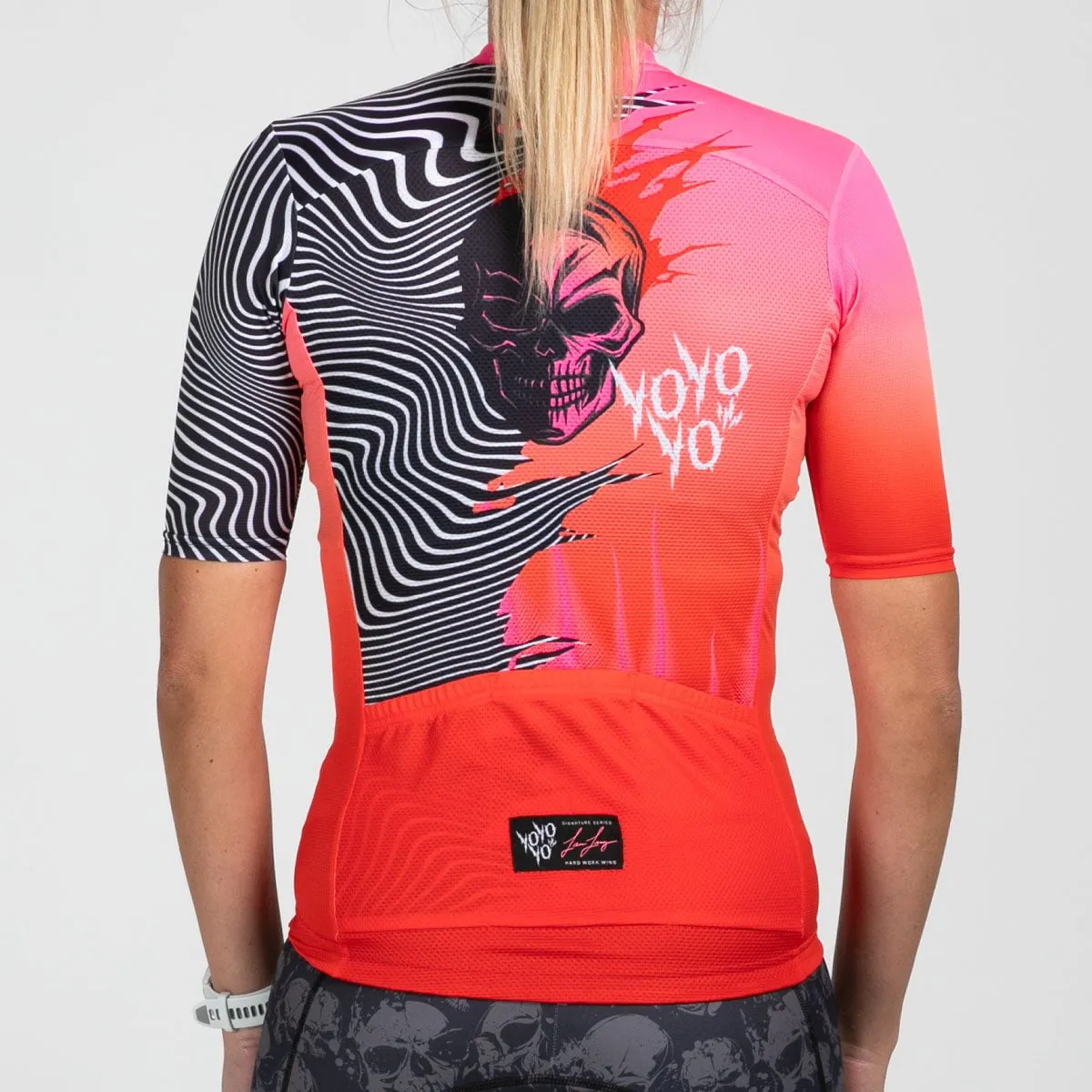 Women's Ltd Cycle Aero Jersey - Darkside Fire