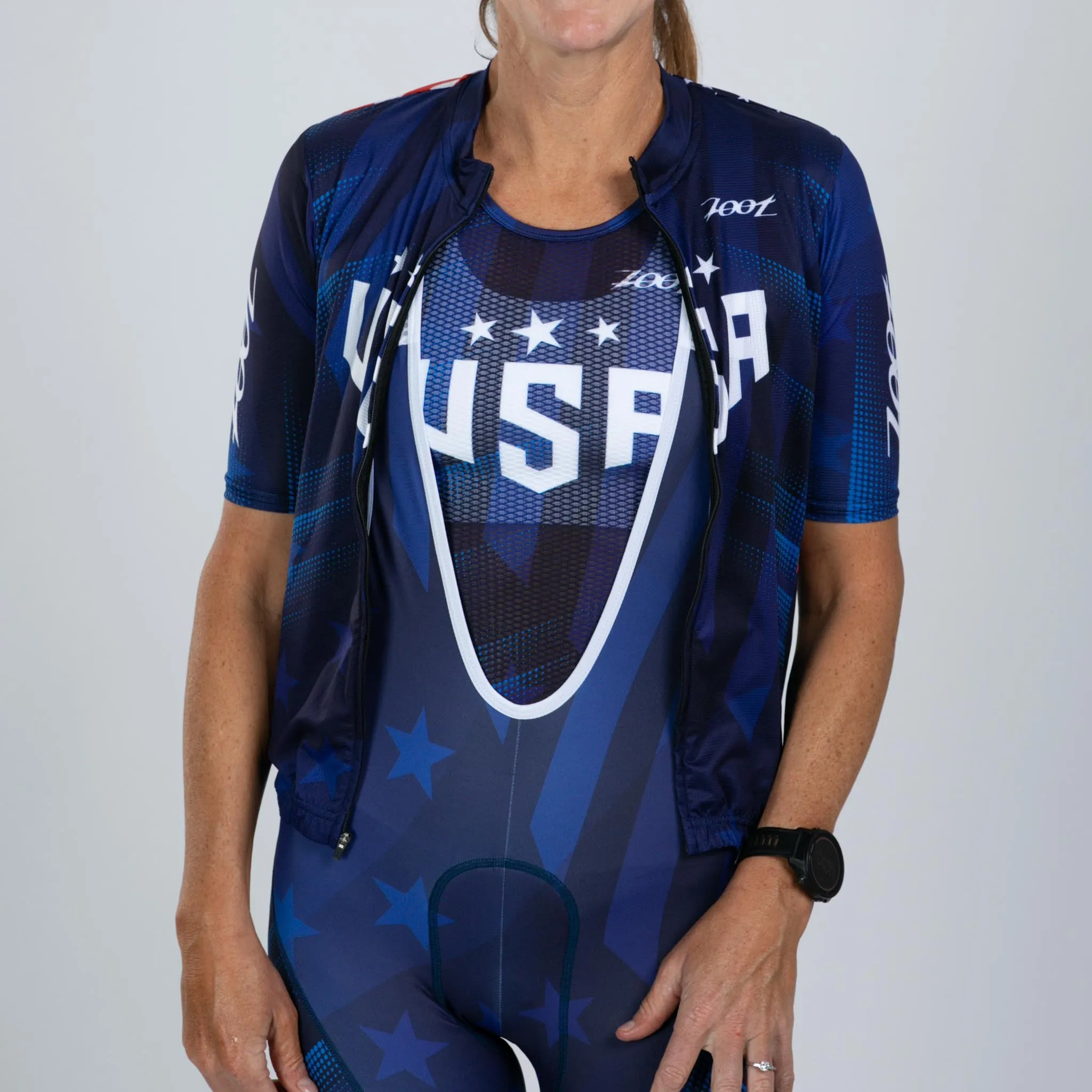 Women's Ltd Cycle Aero Jersey - RWB