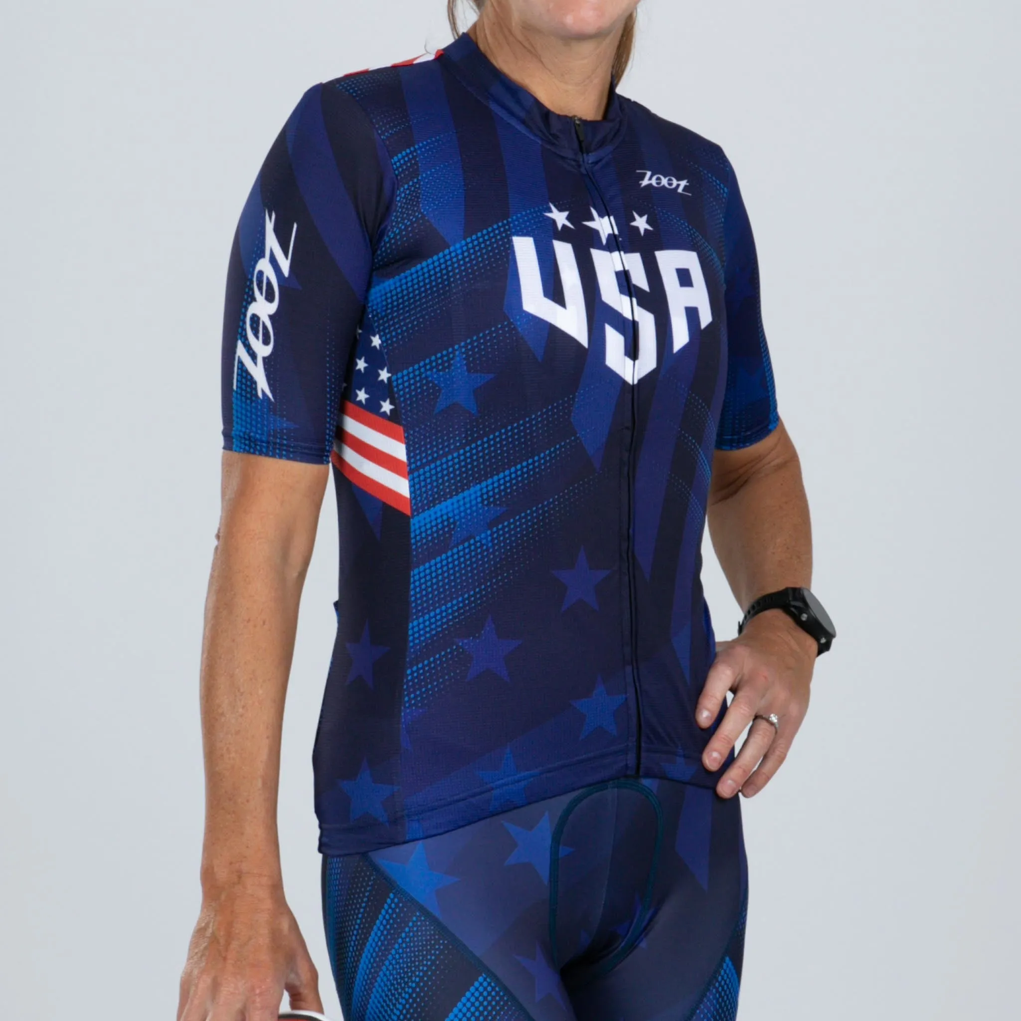 Women's Ltd Cycle Aero Jersey - RWB