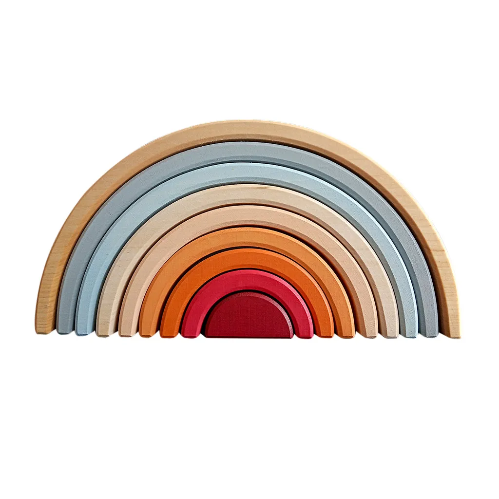 Wooden Large Rainbow - Sunrise - 9 Pieces