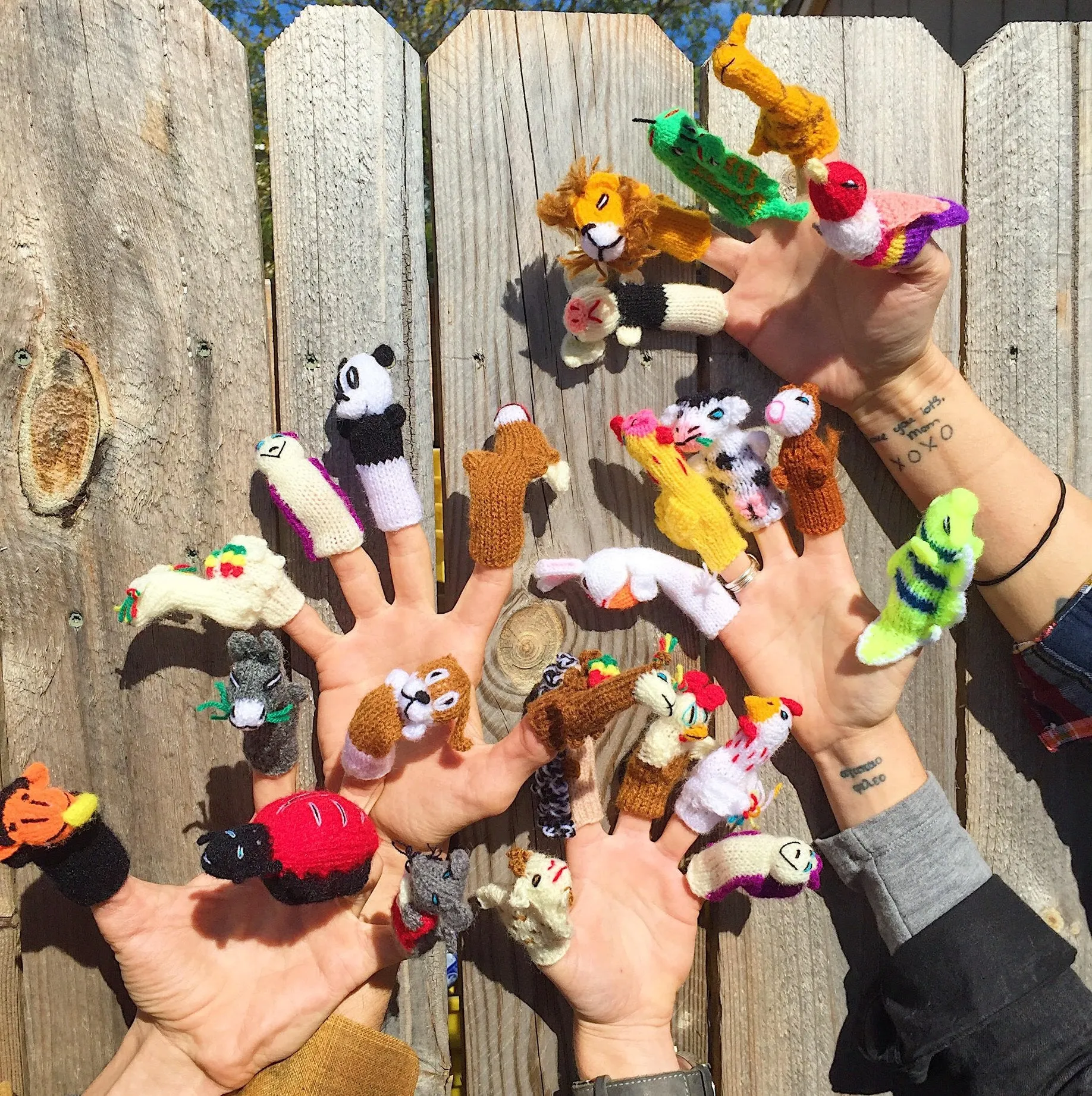 Woven Finger Puppets